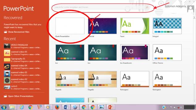 making powerpoint slides