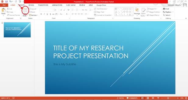 How to Make a PowerPoint Presentation of Your Research Paper