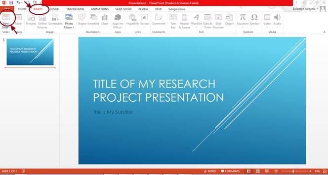 how to prepare ppt for research paper