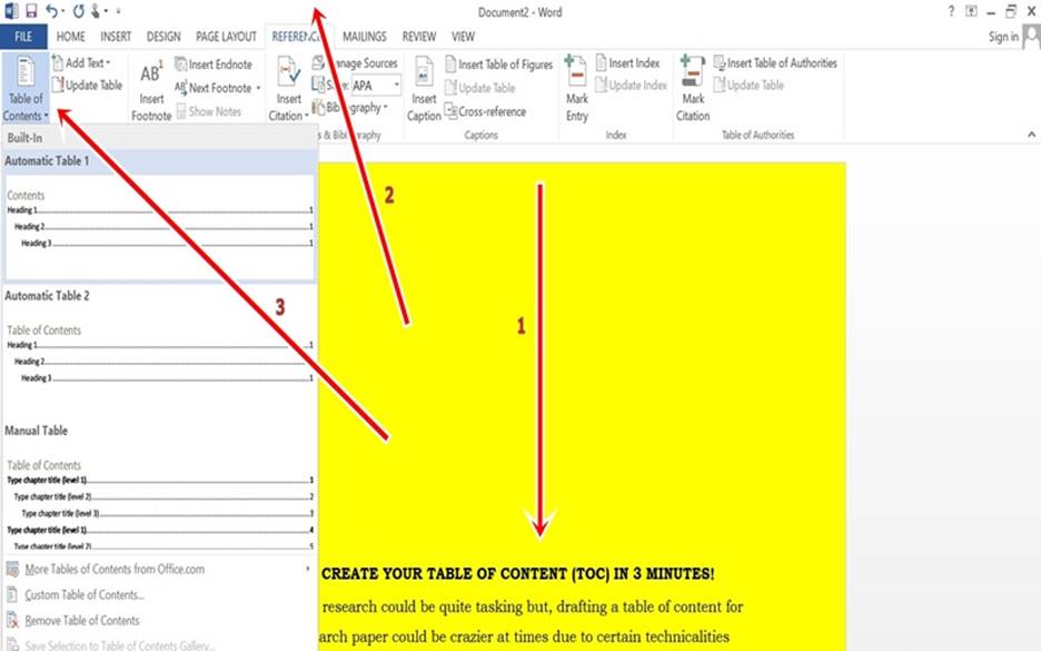 how-to-creat-table-of-content-in-3-minutes