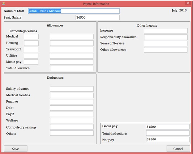 DESIGN AND IMPLEMENTATION OF A COMPUTERIZED PAYROLL SYSTEM